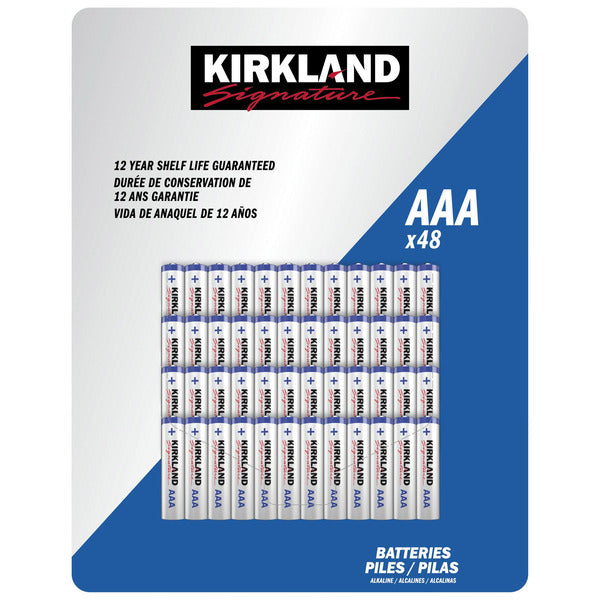 Kirkland Signature AAA Alkaline Batteries
