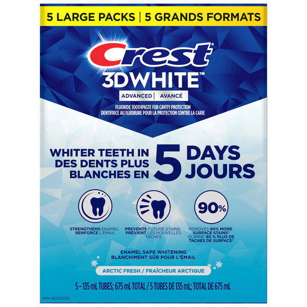 Crest 3D White Arctic Fresh Advanced Teeth Whitening Toothpaste