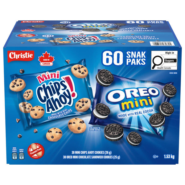 Christie's Mini Chips Ahoy & Oreo Cookies Snack Packs