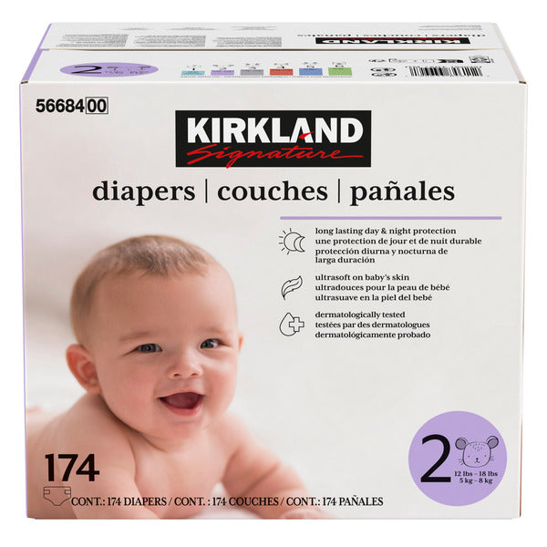 Kirkland Signature Diapers, Size 2
