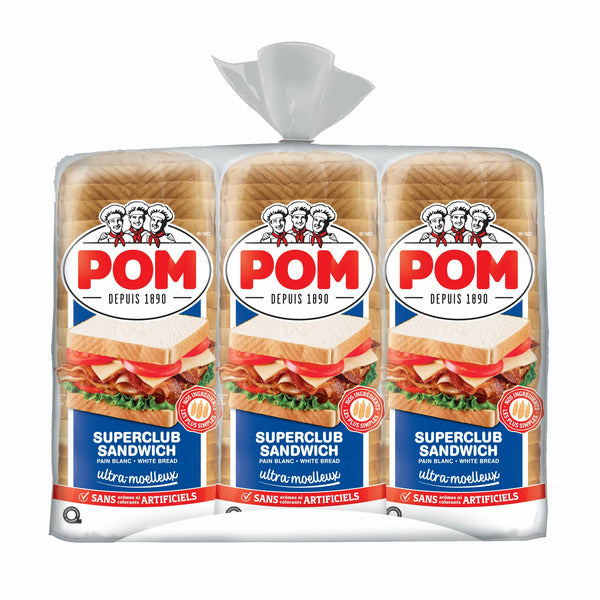 Pom® Ultra Soft Superclub Sandwich White Bread