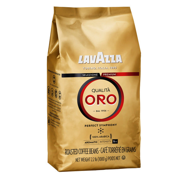 Lavazza Qualita Oro, Whole Bean Bag, Medium Roast