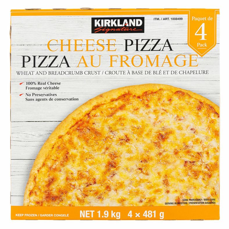 Kirkland Signature Frozen Cheese Pizza