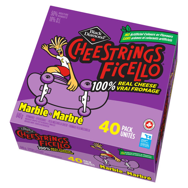 Black Diamond Marble Cheese Strings