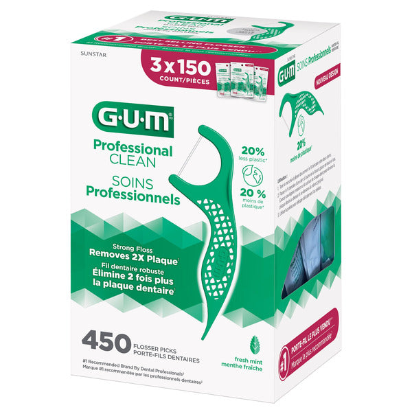 GUM Pro Clean Flossers Mint