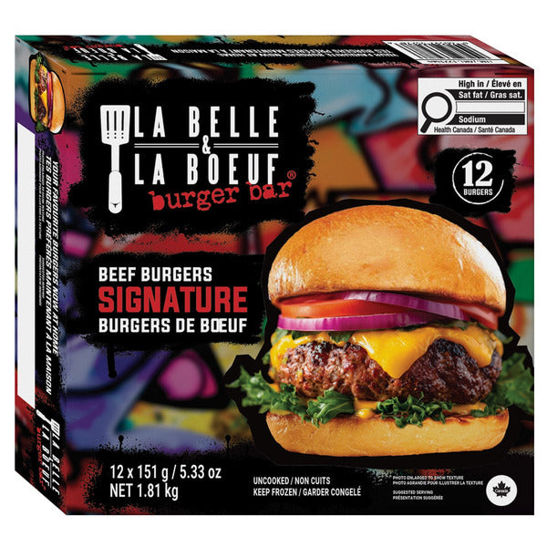 La Belle & La Boeuf Signature Beef Burgers