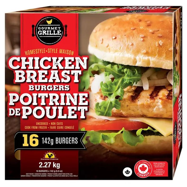 Gourmet Grilled Chicken Breast Burger