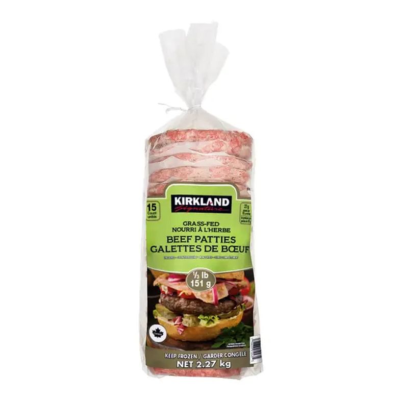 Kirkland Signature 100% Grass Fed Beef Patties