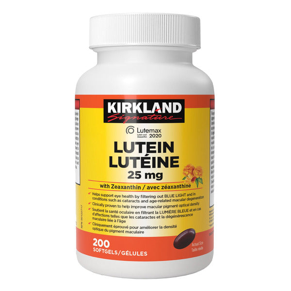 Kirkland Signature Lutein With Zeaxanthin Softgels