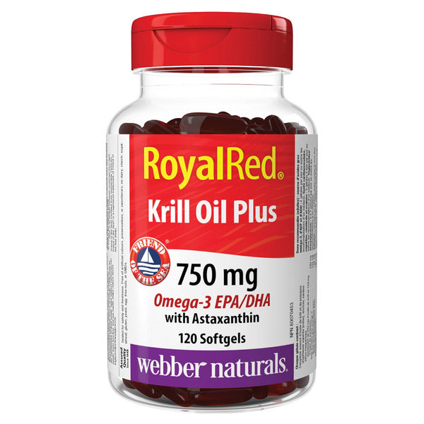 Webber Naturals 750 mg Royal Red Krill Oil Plus With Astaxanthin