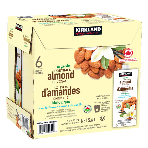Kirkland Signature Organic Vanilla Almond Beverage
