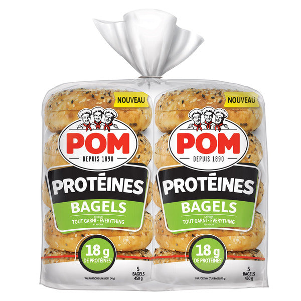 POM Everything Protein Bagels