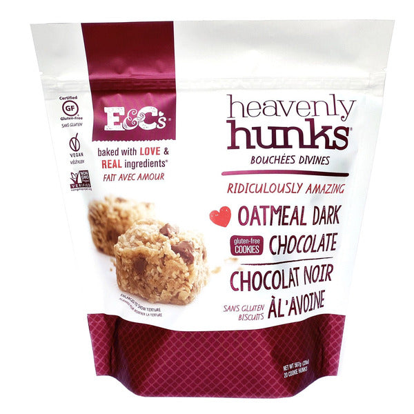 E&C's heavenly hunks Oatmeal Dark Chocolate Cookies