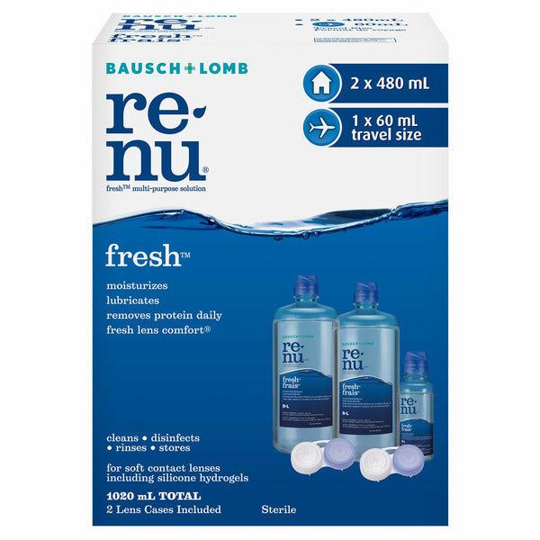 Bausch & Lomb Renu Fresh Multi Pack Contact Solution