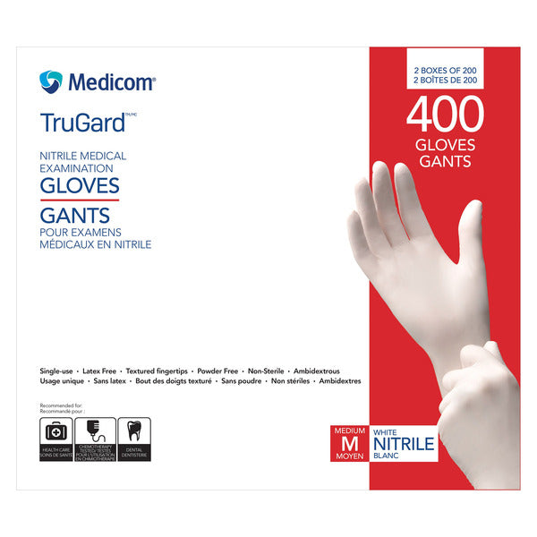 Medicom Nitrile Gloves, Medium
