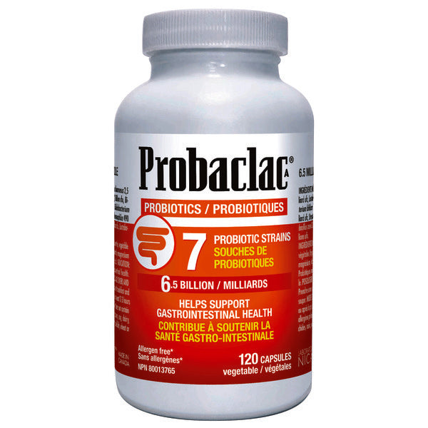 Probaclac 7 Strains 6.5 Billion Active Cells Probiotics Dietary Supplement Capsules