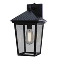 Hammered Black Outdoor Wall Lantern