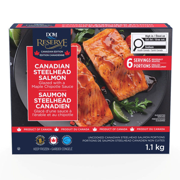 DOM Reserve Singles Chipotle Canadian Steelhead Salmon