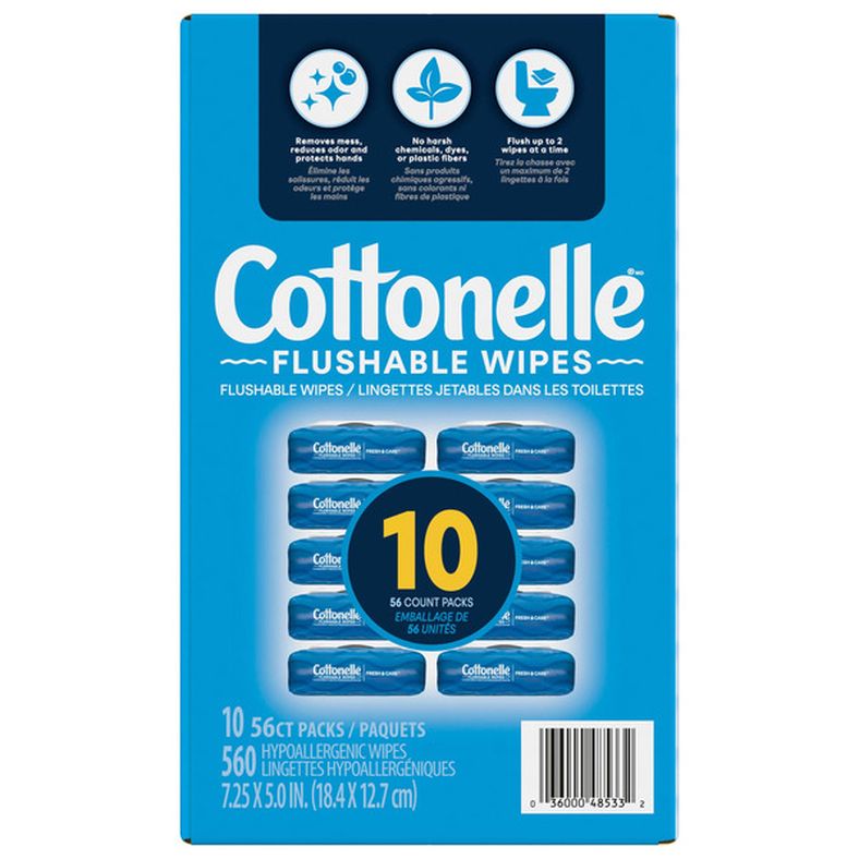 Cottonelle Flushable Wet Wipes