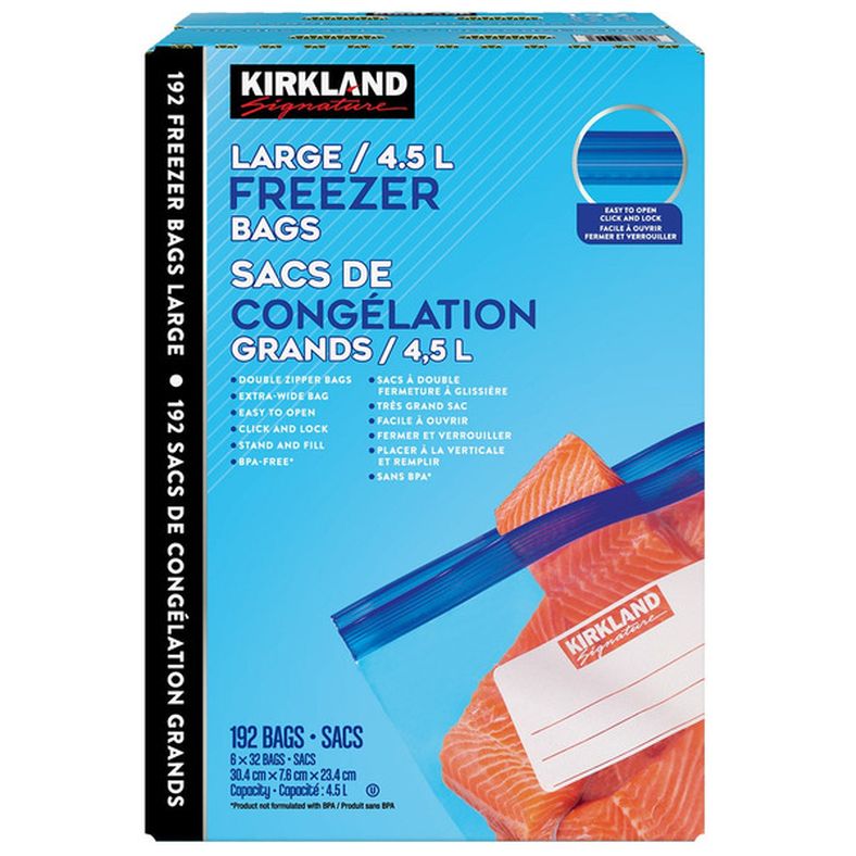Kirkland Signature Freezer Bags, 30.4 x 7.6 x 23.4 cm