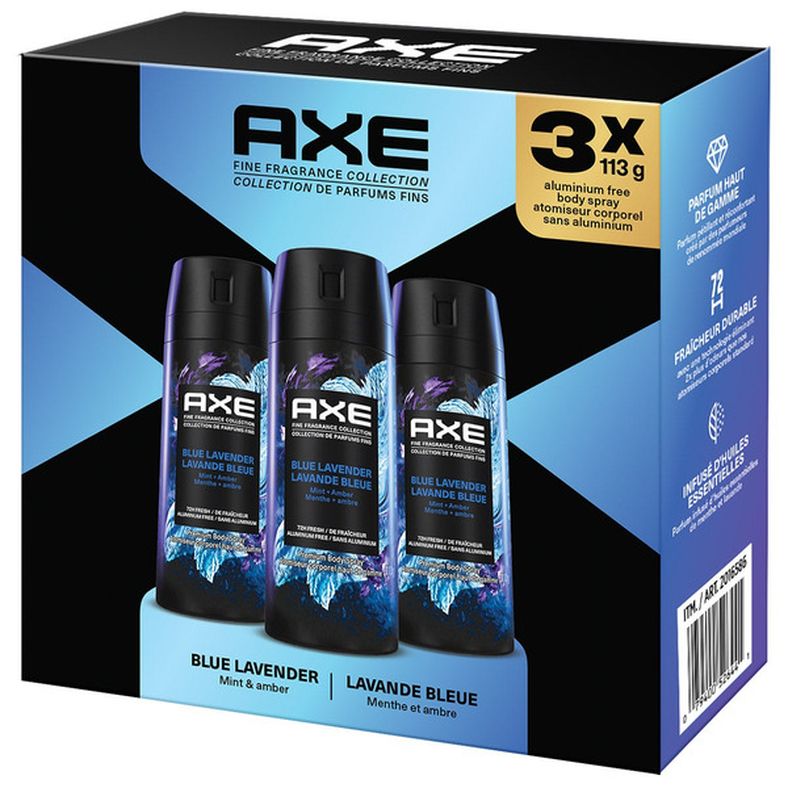 AXE Blue Lavender Mint & Amber Body Spray