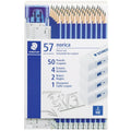STAEDTLER Norica 57-Piece Pencil, Eraser, Ruler & Sharpener Set