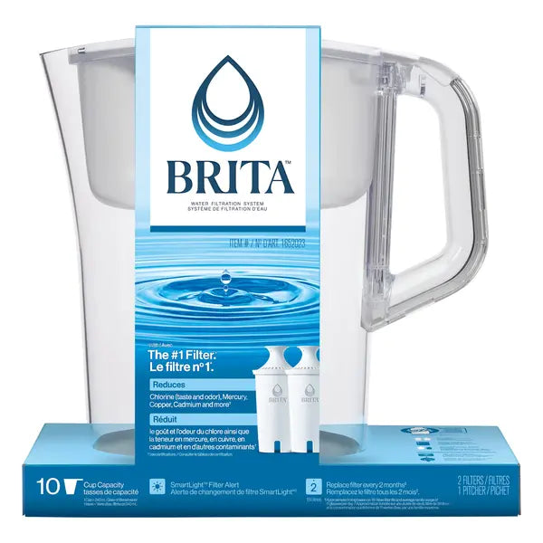 Brita Champlain Pitcher With 2 Filters