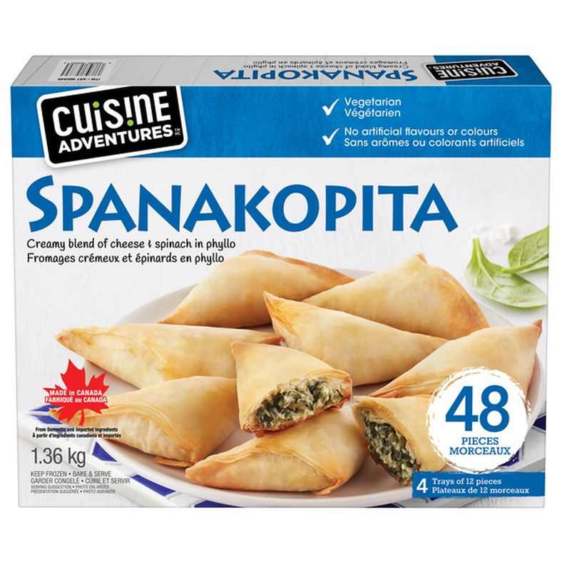 Cuisine Adventures Adventures Spanakopita Spinach & Feta Phyllo Triangles