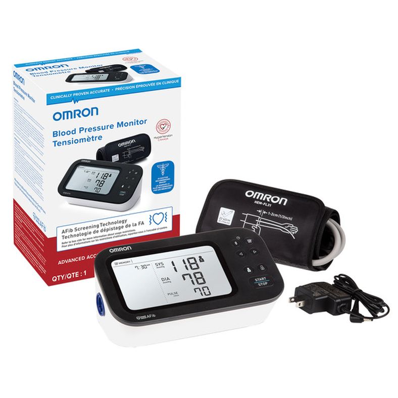 OMRON Healthcare Blood Pressure Monitor With Afib Screening Technology