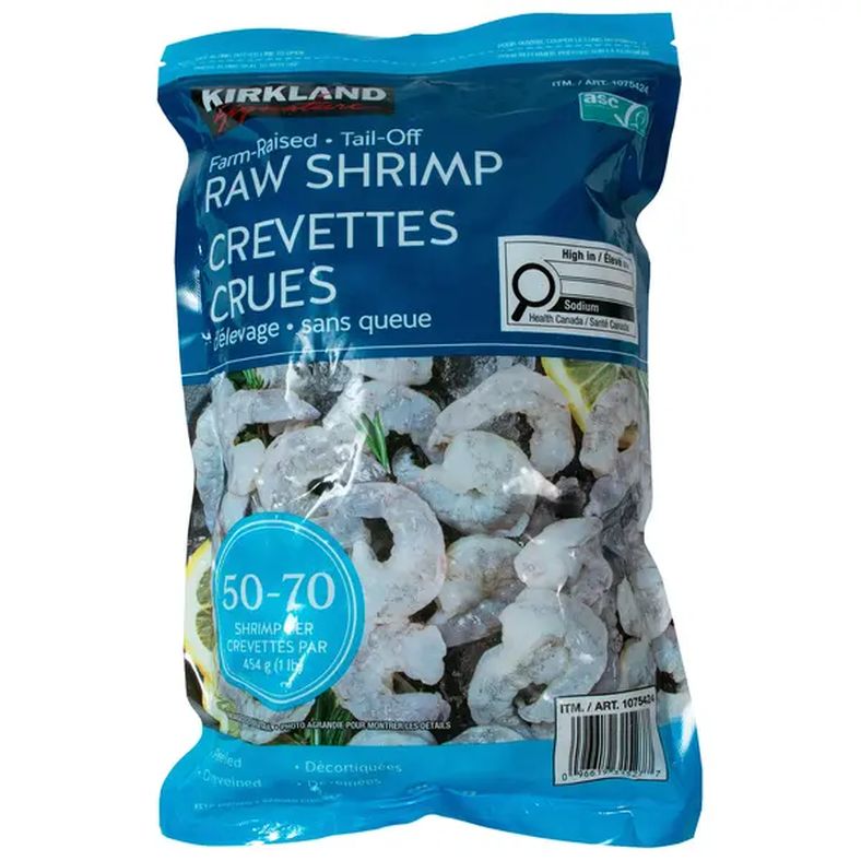 Kirkland Signature Frozen Tail-Off Shrimp