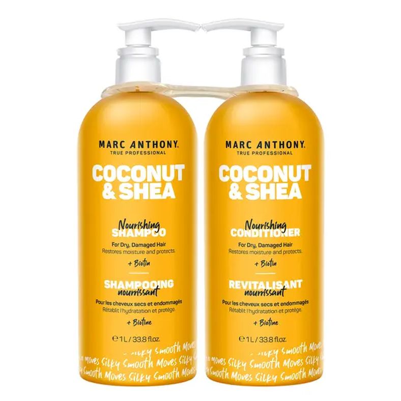 Marc Anthony 100% Coconut Oil & Shea Butter Hydrating Shampoo & Conditioner Set