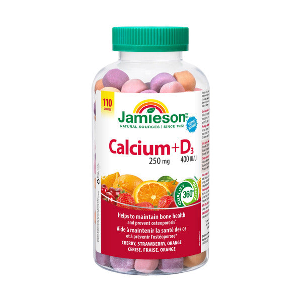 Jamieson Calcium + Vitamin D3 Gummies