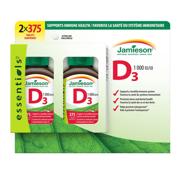 Jamieson 1000 IU Vitamin D Tablets