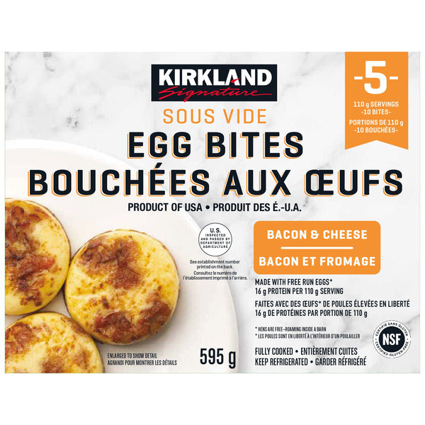 Kirkland Signature Bacon & Cheese Sous Vide Egg Bites