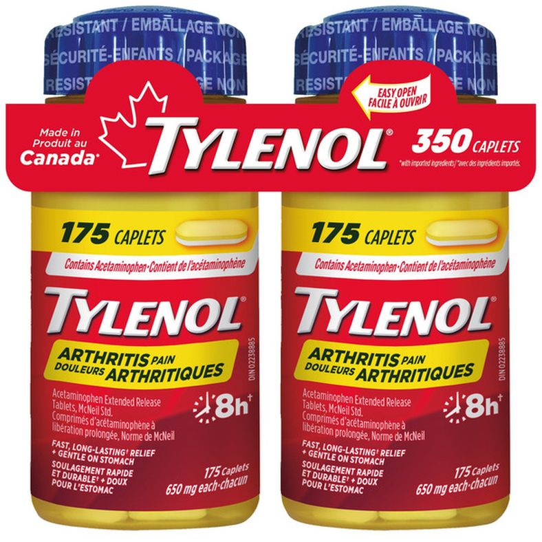 TYLENOL 650 mg 8 HR Arthritis Pain Extended Release Caplets