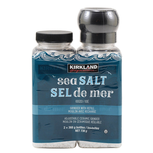Kirkland Signature Mediterranean Sea Salt with Grinder & Refill