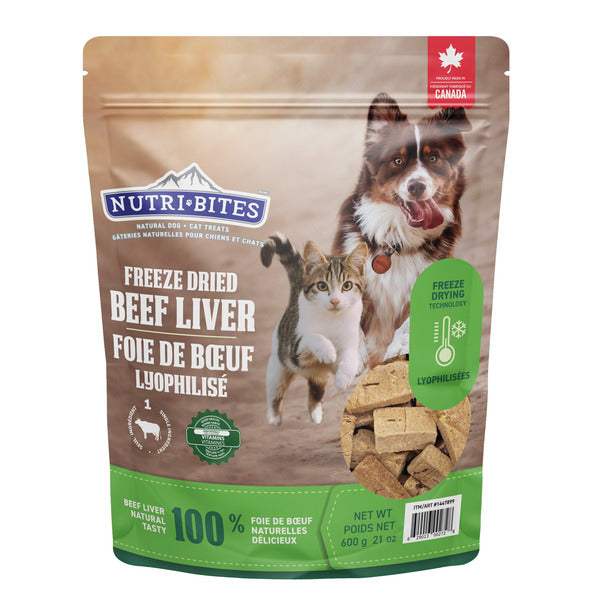 NutriBites Freeze Dried Beef Liver Dog & Cat Treats