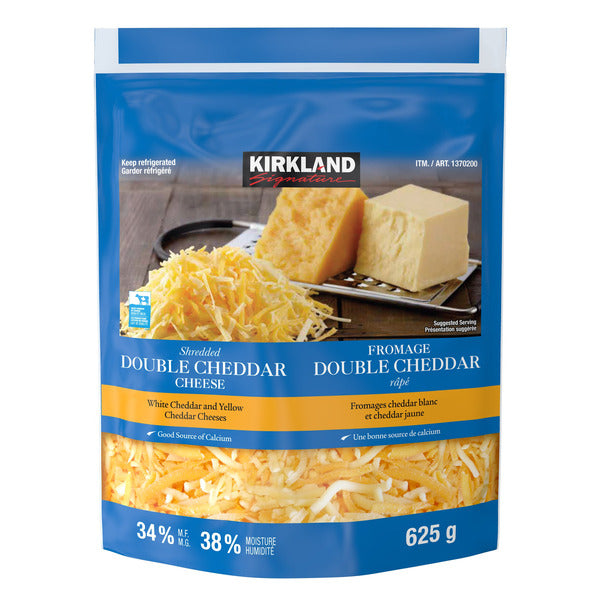 Kirkland Signature Shredded Double Cheddar Cheese