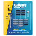 Gillette 17 Piece Mach3 Turbo Razor Cartridges