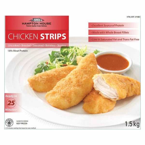 Hampton House Frozen Breaded Chicken Strips