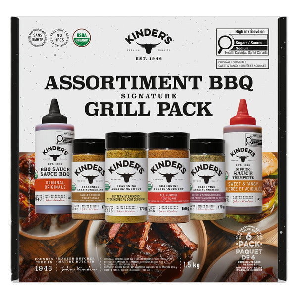 Kinder's Organic Grill Pack, 6-Piece