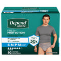 Depend Men's Maximum Absorbency Underwear, Small/Medium