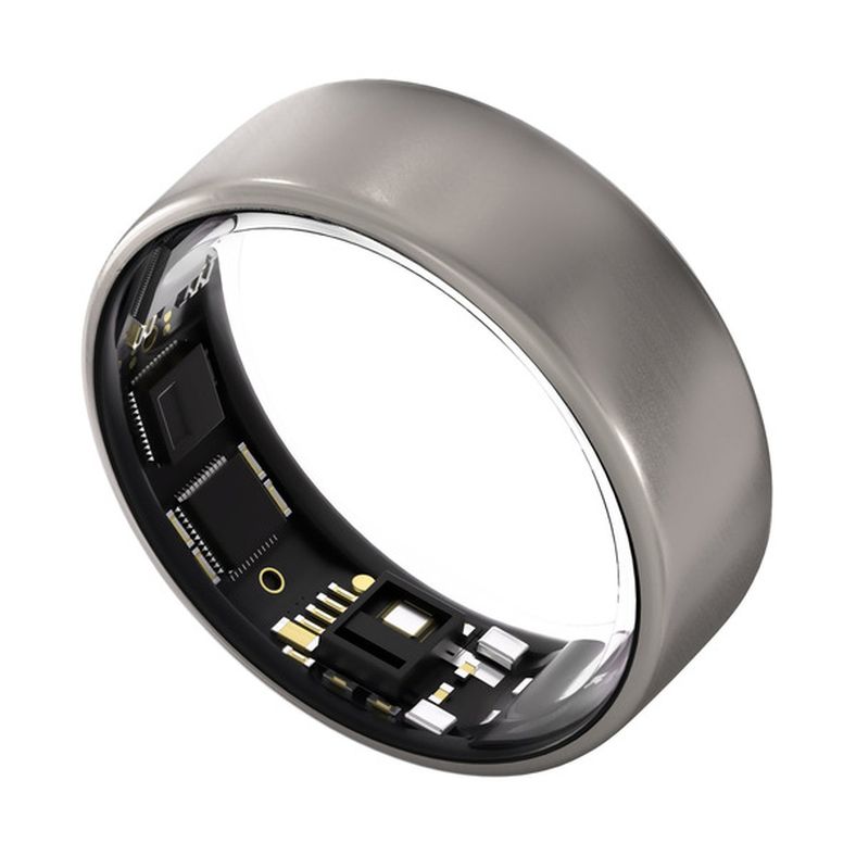 Ultrahuman Ring AIR with 2 Year Ultrahuman X Membership Bundle, Size 8 - Natural Titanium