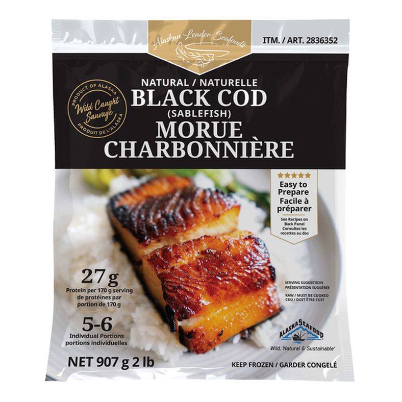Alaskan Leader Seafoods Wild Caught Frozen Black Cod