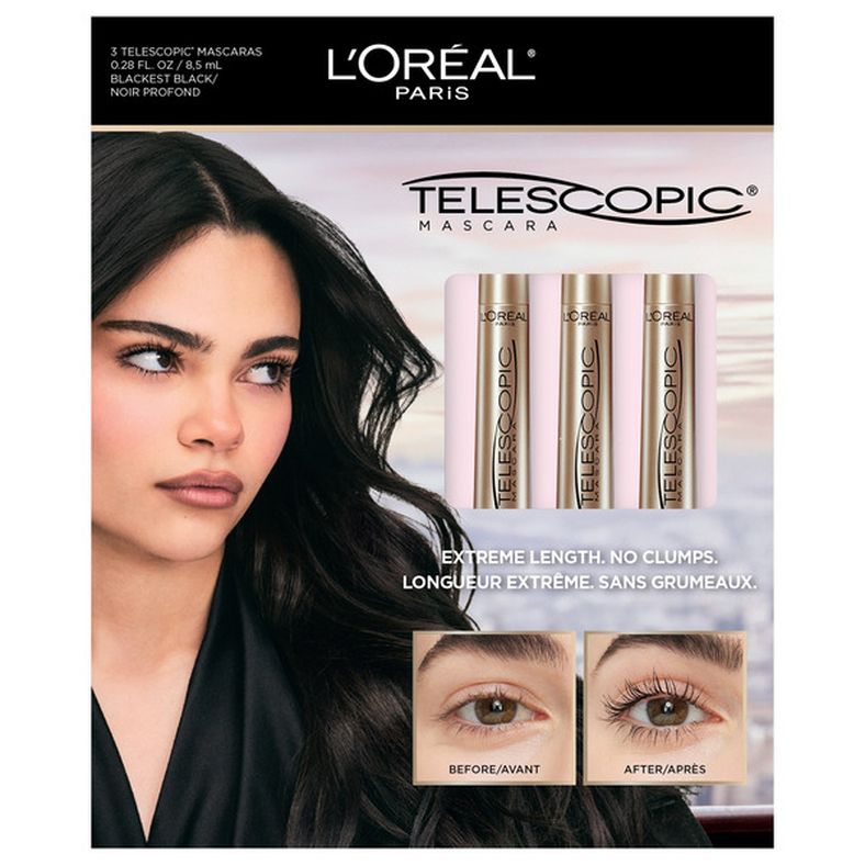 L'Oreal Telescopic Mascara - Blackest Black