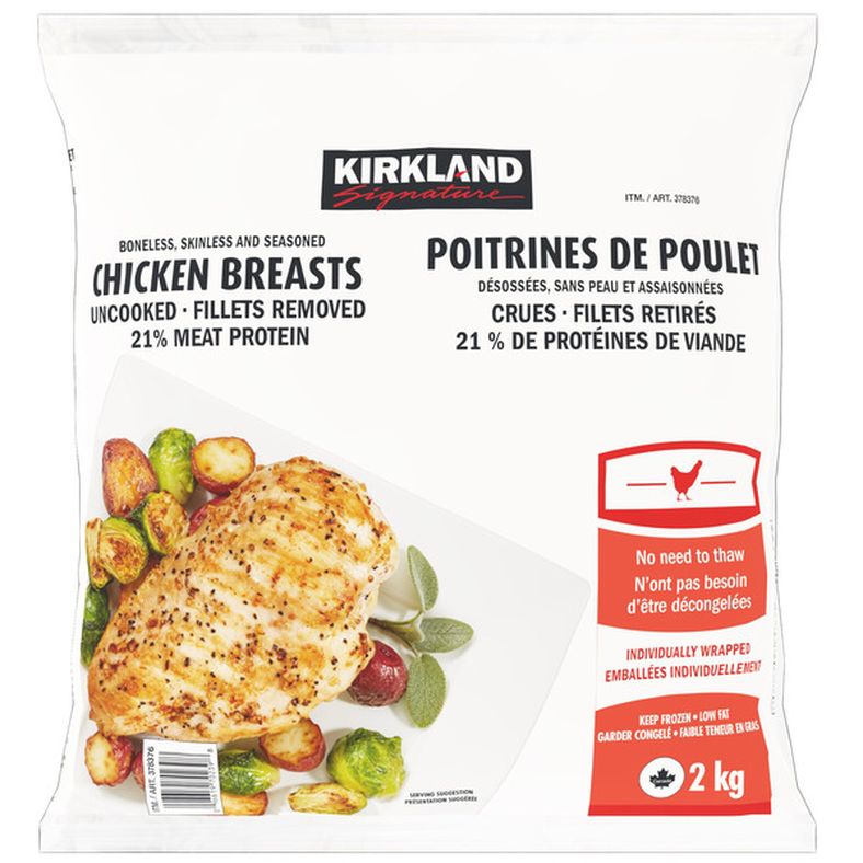 Kirkland Signature Boneless Skinless & Seasoned Chicken Breast