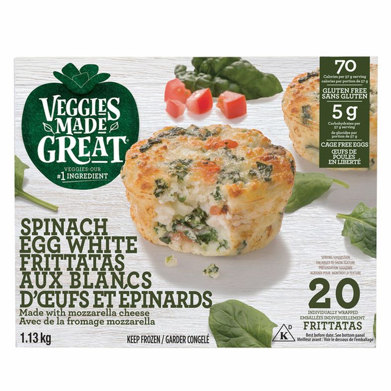 Veggies Made Great Spinach Egg White Frittata