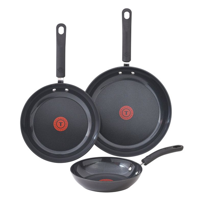 T-fal Ceramic Non-Stick Skillet 3-Piece Set