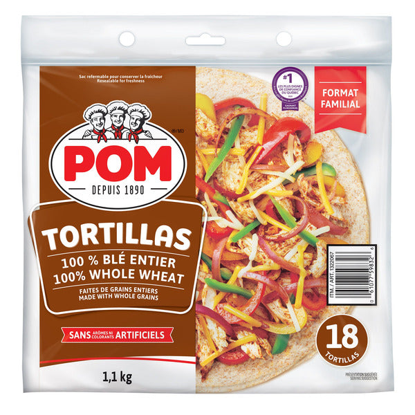 POM Whole Wheat Tortillas