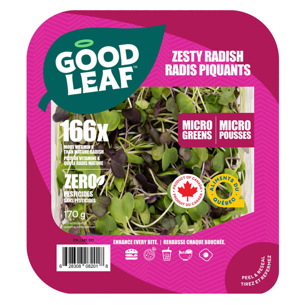 GoodLeaf Zesty Radish Microgreens